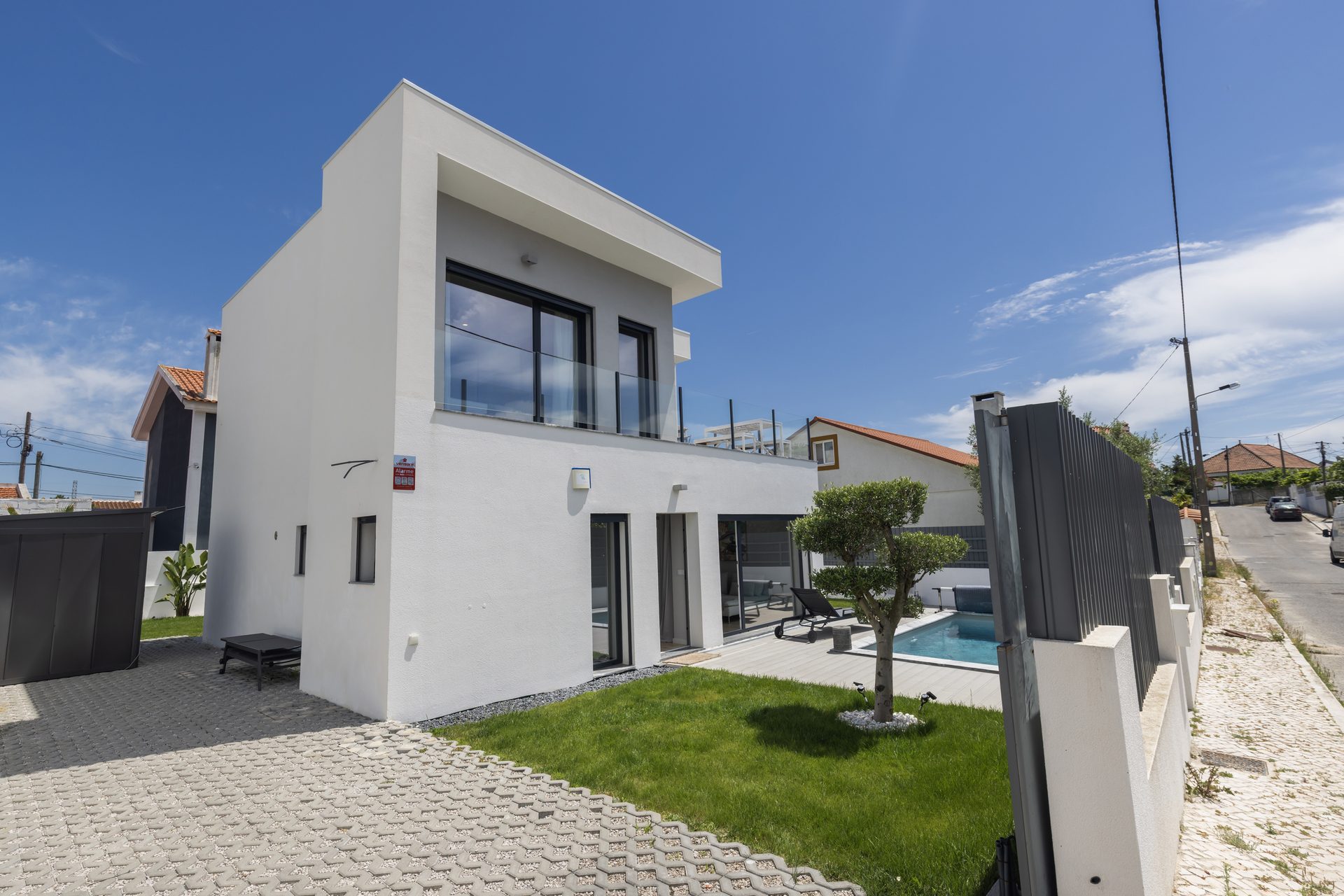 Modern villa exterior and facade
