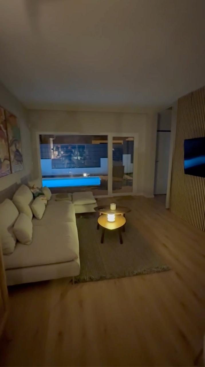 Private pool and terrace beside the villa