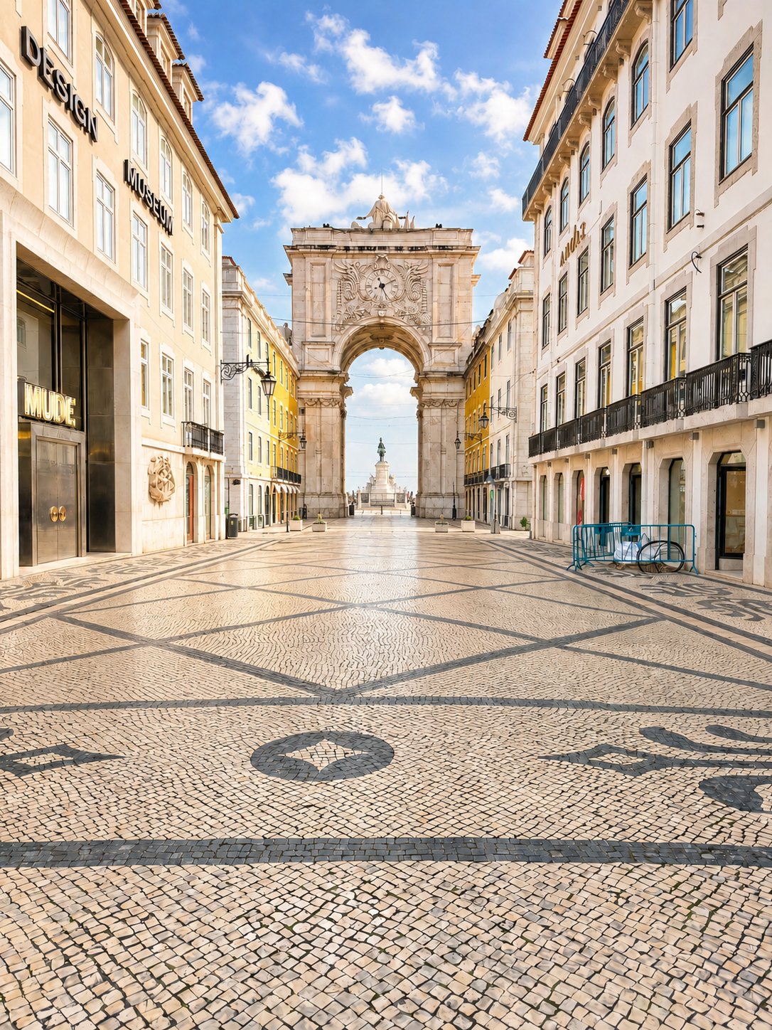 Rua Augusta triumphal arch in downtown Lisbon
