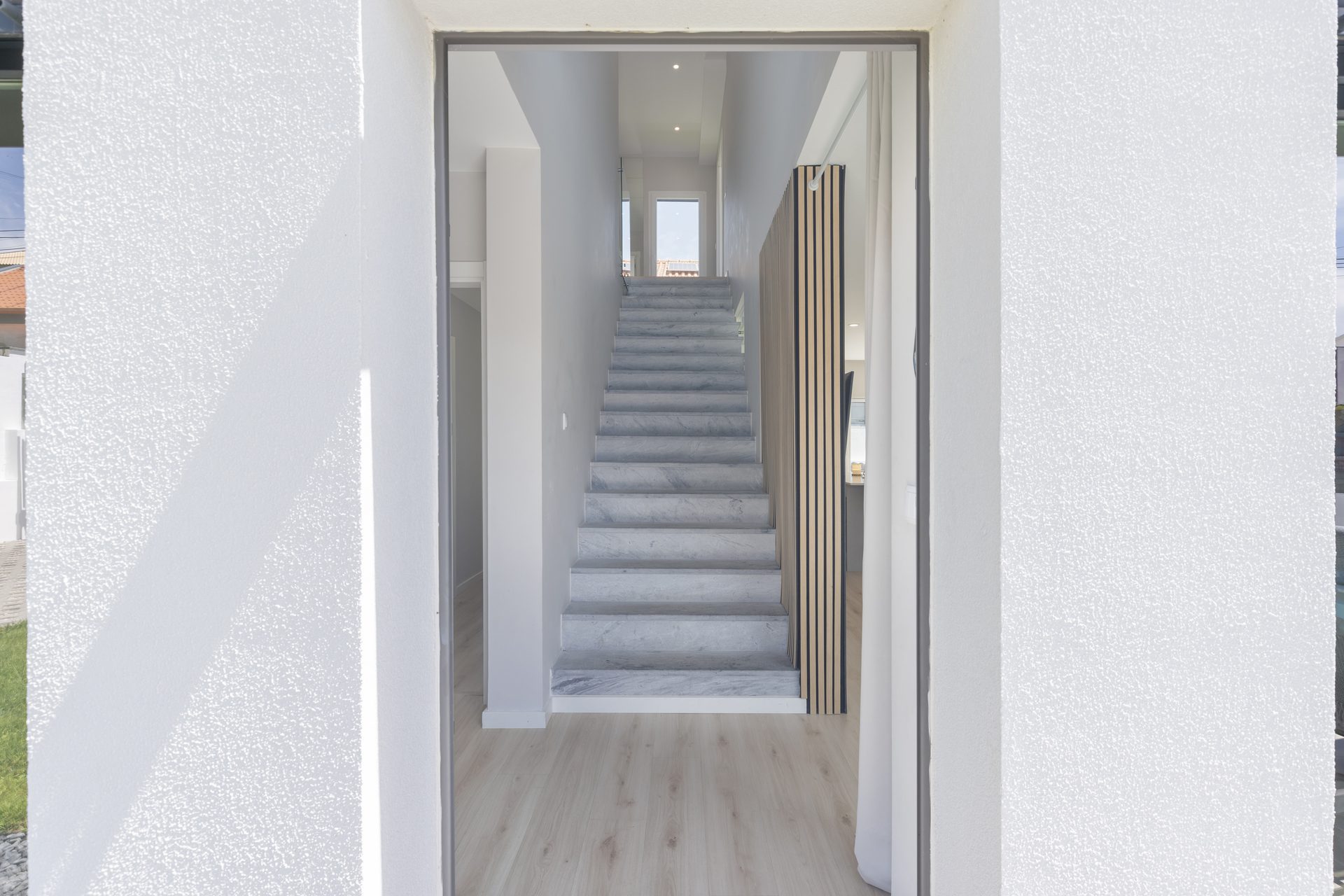 Hallway and corridor inside the villa
